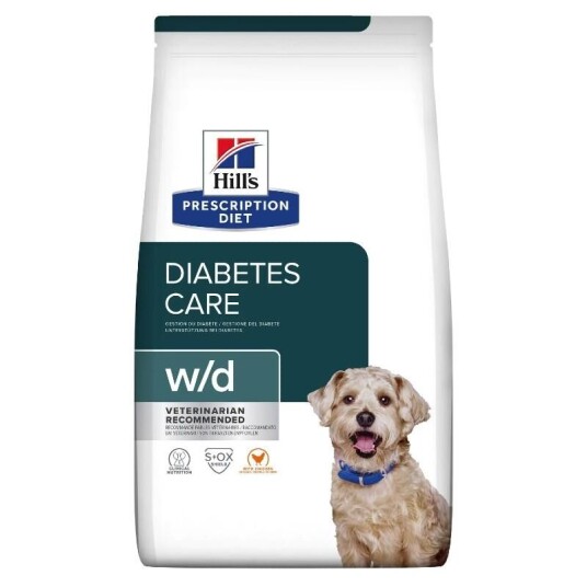 Hill's Prescription Diet w/d Diabetes Care Tørrfôr til Voksenhund med Kylling 10 kg