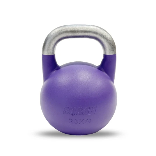 SQ&SN Competition Kettlebells V2 4 36 kg | Samme størrelse | Indstøbte kg angivelser | Robust design til træning og konkurrence
