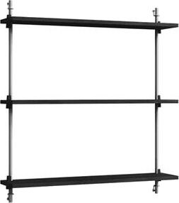 Moebe Vegghylle WS.85.1 Sort/rustfritt Stål Moebe Vegghylle WS.85.1 Sort/rustfritt Stål
