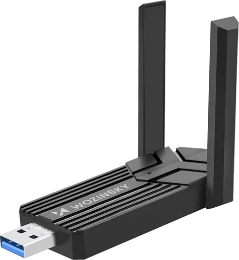 Wozinsky WAX-1800 USB WiFi 6-adapter Dual-Band USB 3.0 Svart Wozinsky WAX-1800 USB WiFi 6-adapter Dual-Band USB 3.0 Svart