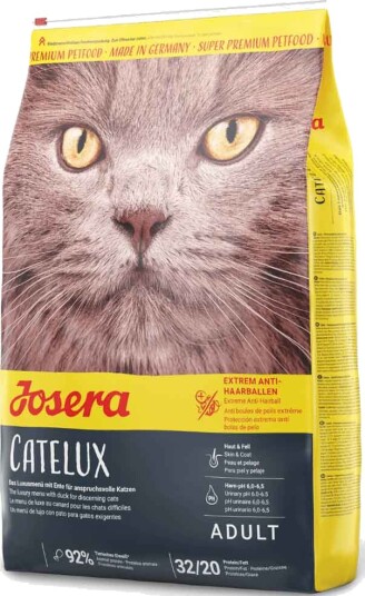 Josera Catelux Voksenkattemat 10kg med And og Potet Josera Catelux Voksenkattemat 10kg med And og Potet
