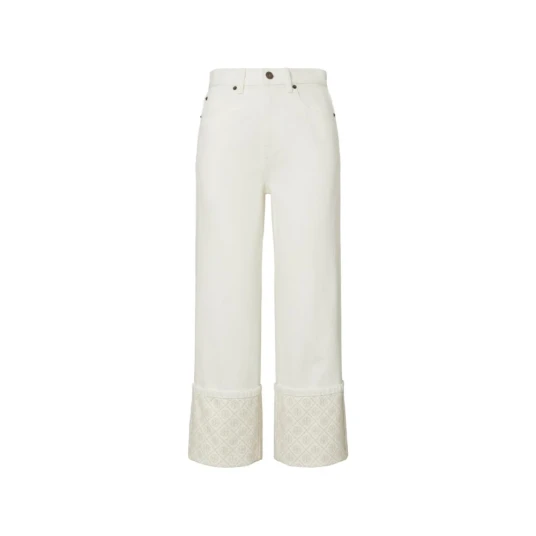 Tory Burch, Dame, Jeans, Hvit, W26, Tory Burch, Dame, Jeans, Hvit, W26,