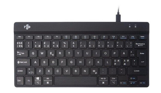 R-Go Tools Compact Break Ergonomisk Mini Tastatur USB QWERTY Svart R-Go Tools Compact Break Ergonomisk Mini Tastatur USB QWERTY Svart
