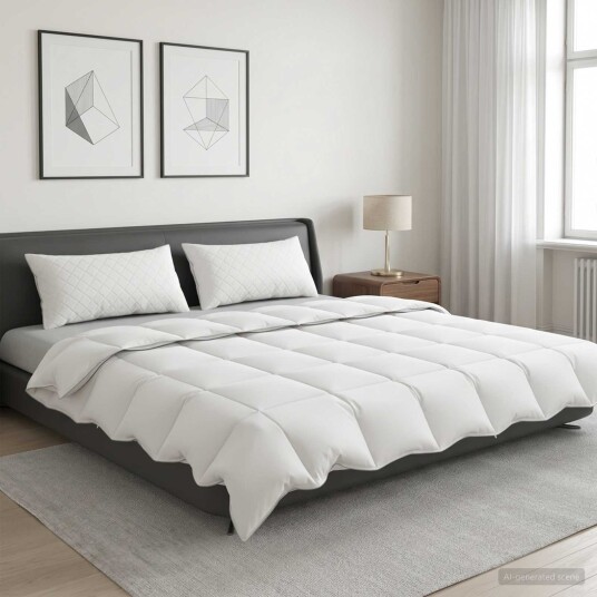 vidaXL Dyne FULDA 220 x 260 cm Sommer 100 GSM 90% Gjess Dun Hvit vidaXL Dyne FULDA 220 x 260 cm Sommer 100 GSM 90% Gjess Dun Hvit