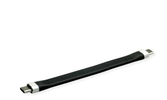 ROLINE 11.02.9054 0,11 m USB C USB C USB 3.2 Gen 2 3.1 Gen 2 10 Gbit/sek. Sort