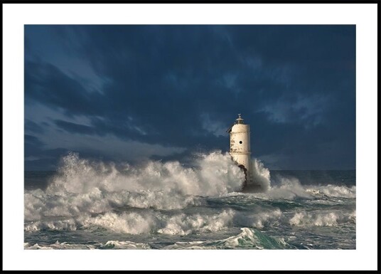 Faro di MangiabarcheCalasetta Sardegna Plakat / 40x50cm Faro di MangiabarcheCalasetta Sardegna Plakat / 40x50cm