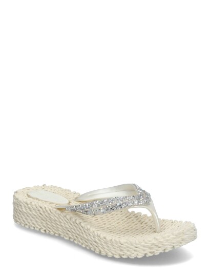 Ilse Jacobsen Flip Flops On Platform Sole White 36