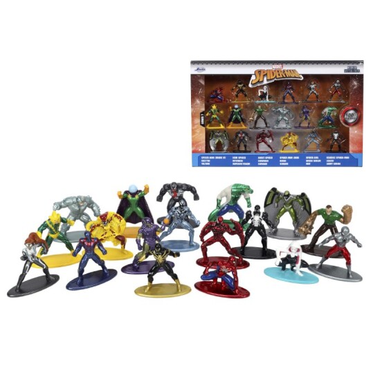 Marvel Spider-Man Nano MetalFigs S7 Figursett med 18 figurer Marvel Spider-Man Nano MetalFigs S7 Figursett med 18 figurer