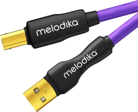 Melodika Mduab25 Purple Usb 2.0 Type A-B-Kabel Bl.A. Til Dac / Medisinske Enheter / Plottere, 2,5 M