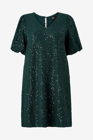 Zizzi Kjole caZenia 1/2 Abk Dress Grønn Zizzi Kjole caZenia 1/2 Abk Dress Grønn