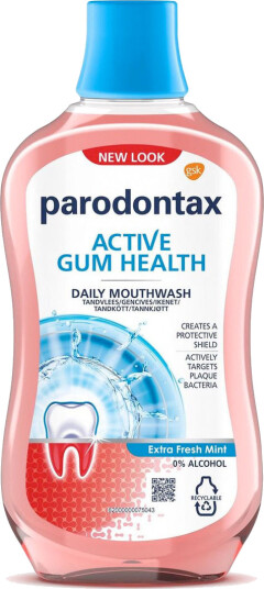 Parodontax Munnvann Active Gum Health Extra Fresh 500 ml. Parodontax Munnvann Active Gum Health Extra Fresh 500 ml.