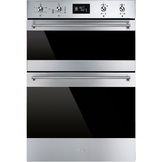 Smeg Classic Innbyggingsovn Dobbelt 70L Rustfritt Stål med Varmluft