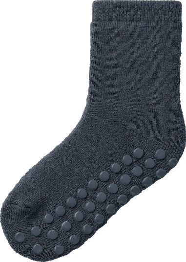 Name It Nmmwaksi Wo/Bl Terry Sock W/Non Skid Navy 31 33
