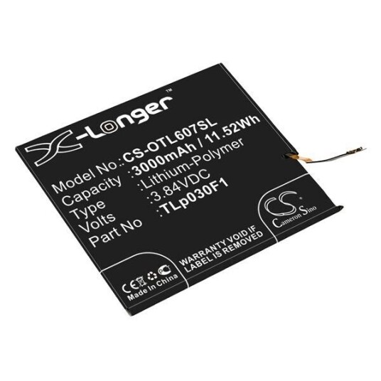 Blackberry BBA100-1 batteri (3000 mAh 3.84 V, Sort) Blackberry BBA100-1 batteri (3000 mAh 3.84 V, Sort)