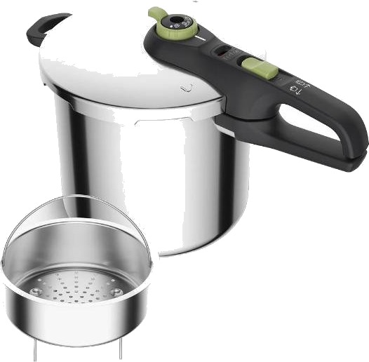 Tefal Secure Trendy trykkoker m/dampkurv 8L Tefal Secure Trendy trykkoker m/dampkurv 8L
