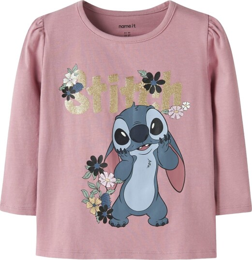Name It Nmfjina Stitch Ls Top Box Noos Wdi Pink 110