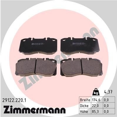 Bremseklosser ZIMMERMANN 29122.220.1