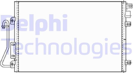 Kondensator klimaanlegg DELPHI TSP0225635