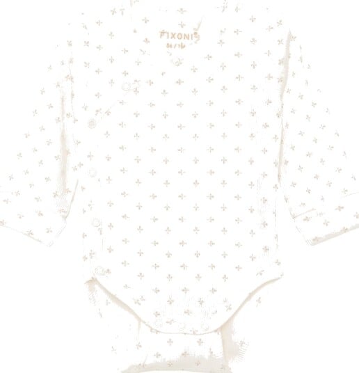 Blå Omslagsbody I/e   Rib   Gardenia   Blå   50   Langermet Body Beige Hvit