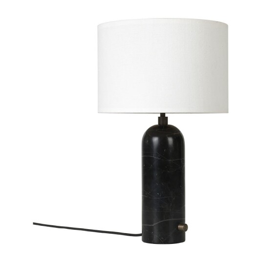 Gubi Gravity Table Lamp – Large White / Black Marble Gubi Gravity Table Lamp – Large White / Black Marble