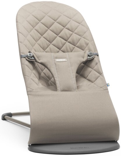 BabyBjörn Bliss Vippestol Vevet Klassisk Quilt Sandgrå