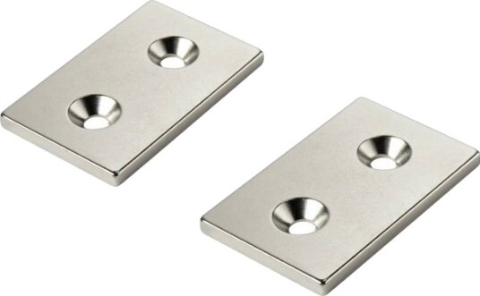 Tru Components W40l25t5 2M4 Permanentmagnet Rektangulær 40 X 25 X 5 Mm N35 Tru Components W40l25t5 2M4 Permanentmagnet Rektangulær 40 X 25 X 5 Mm N35