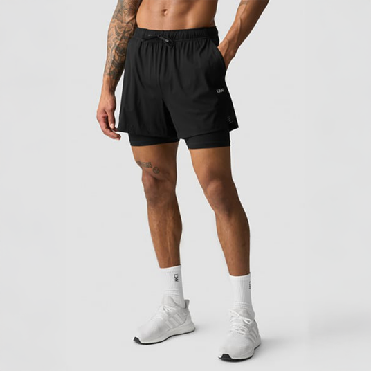 Icaniwill Ignite Shorts 2 in 1 Svart X large