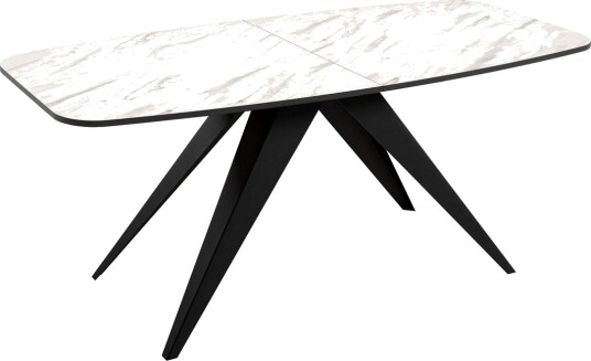 Ferro Spisebord 198 cm - Svart/Hvit