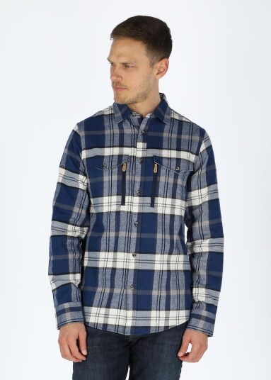 Swedemount Nordkap Flannel Shirt Navy Check S Langarmede Skjorter Swedemount Nordkap Flannel Shirt Navy Check S Langarmede Skjorter