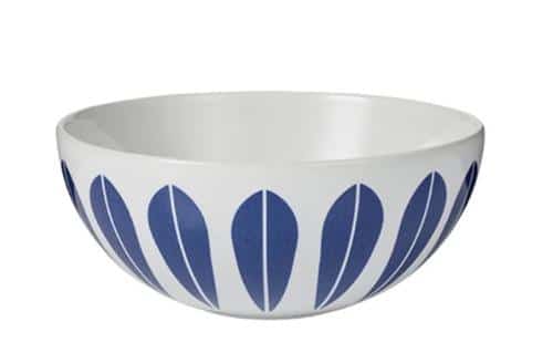 Lucie Kaas Lotus Skål 24 cm White Dark Blue Lucie Kaas Lotus Skål 24 cm White Dark Blue