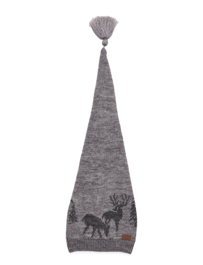Melton Christmas Hat W.forrest-Tassel - Grey - 47/49