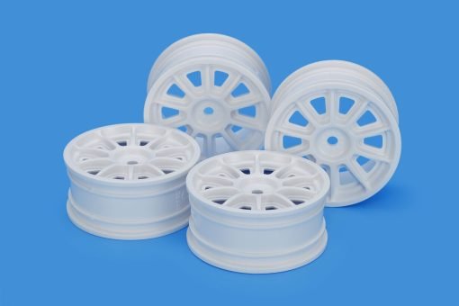 Tamiya 22067 TH 10 SPOKE WHEELS WHITE 24mm – OFFSET 0 R Tamiya 22067 TH 10 SPOKE WHEELS WHITE 24mm – OFFSET 0 R