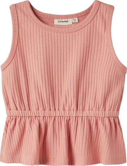 Lil" Atelier Topp   Loose   NmfSaseline   Rose Tan   Lil Atelier   3 år 98   Singlet   Rosa