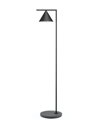 Flos Flos Captain Flint utendørs gulvlampe - svart/svart lava Flos Flos Captain Flint utendørs gulvlampe - svart/svart lava