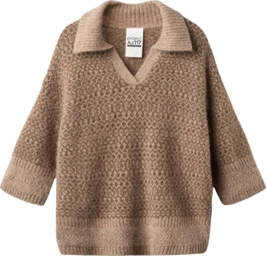Project Aj117 Dame Strikkevarer Beige S, Project Aj117 Dame Strikkevarer Beige S,