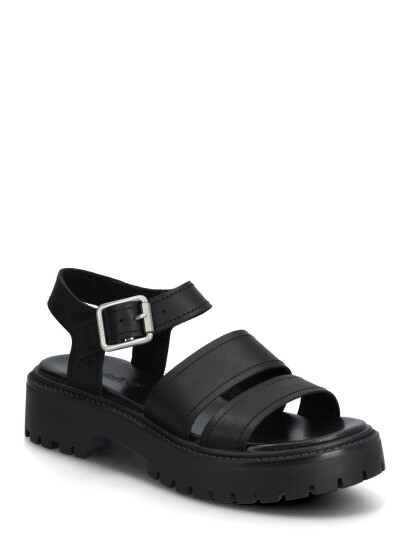 Timberland Stone Street Backstrap Sandal Black Full Grain   Black   38