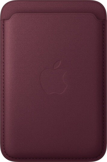 Apple - Lomme For Mobiltelefon / Kredittkort - Magsafe-Samsvar - Mikrotvill, Finewoven - Burgunder - For Iphone 12, 13, 14, 15, 16, 16E, 17, 17E, 18, Air