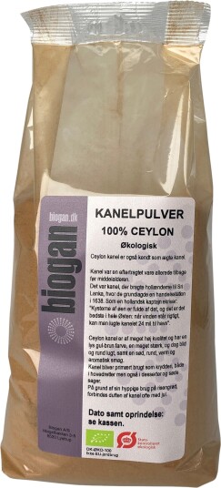 Biogan Kanel Pulver Ceylon Øko - 500 g