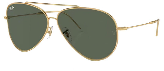 Ray-Ban Aviator Reverse Polished Gold Green