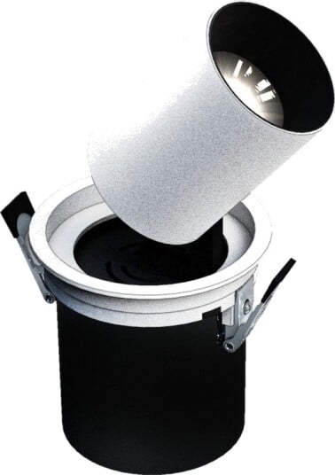 IN OUT   Modell M   Nedfelt Downlight 12W 36° 100x110 mm Hvit