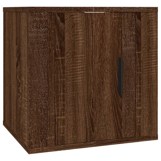 vidaXL Vegghengte TV-benker 2 stk brun eik 40x34,5x40 cm 8720845667641