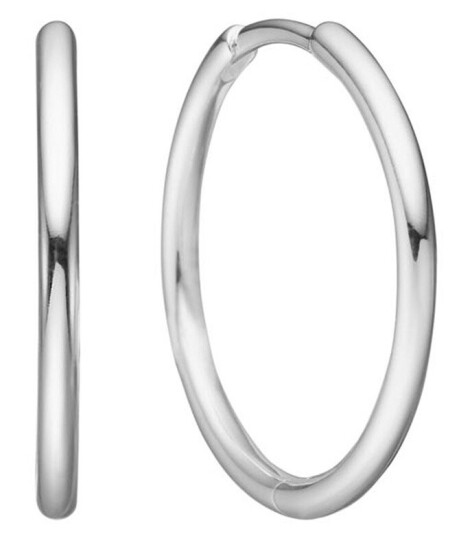 Avilé Jewelry Medium Hoops Øredobber Sølv AJ-B1-20-S - Dame - 925 sterling silver