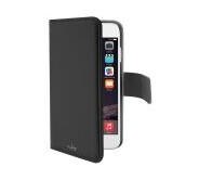 PURO Detachable - Back cover til mobiltelefon - læder mønster - sort - for Apple iPhone 7/8 SE (2020)