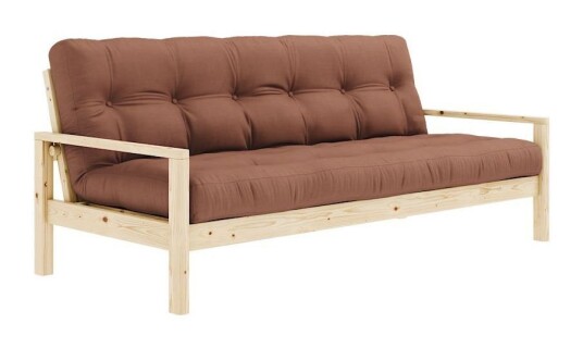 Karup Design Knob Sovesofa, Lakkert furu, Clay Brown Unoliving 1733433-02-0 1733433-12-0 Karup Design Knob Sovesofa, Lakkert furu, Clay Brown Unoliving 1733433-02-0 1733433-12-0