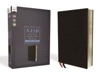 Nasb, Thinline Bible, Large Print, Bonded Leather, Black, Red Letter, 1995 Text, Comfort Print Av Zondervan