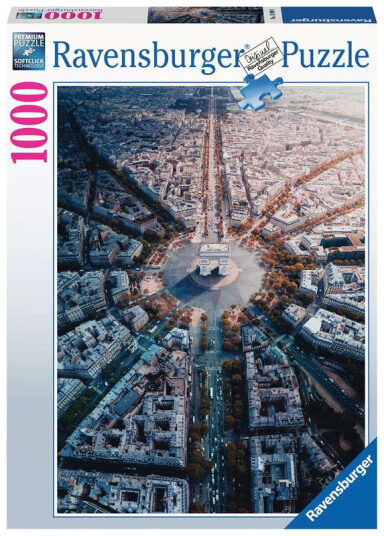 Ravensburger Puslespill 1000 Brikker Paris Ovenfra