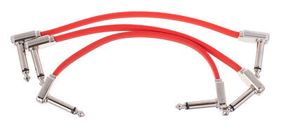 Ernie Ball Rød Flat Ribbon Patch Cable 6"" Ernie Ball Rød Flat Ribbon Patch Cable 6""