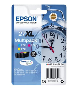 Epson Blekk Multipack 27xl (c/m/y)