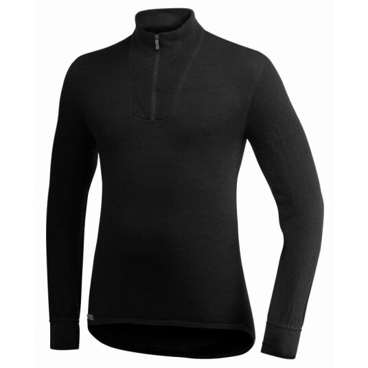 Woolpower Zip Turtleneck 200 Sort XXS Man