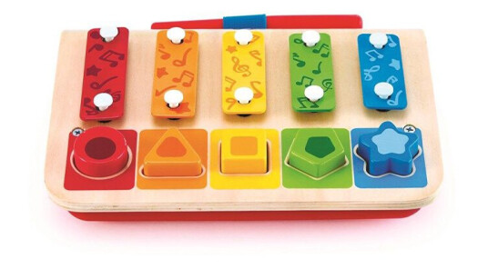 Hape 3-i-1 Xylophone, Piano, og Puttekasse Hape 3-i-1 Xylophone, Piano, og Puttekasse